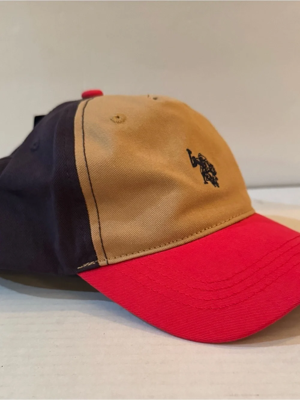 U.S. Polo Association Kids Baseball Cap, Tan, One Size Fits Most